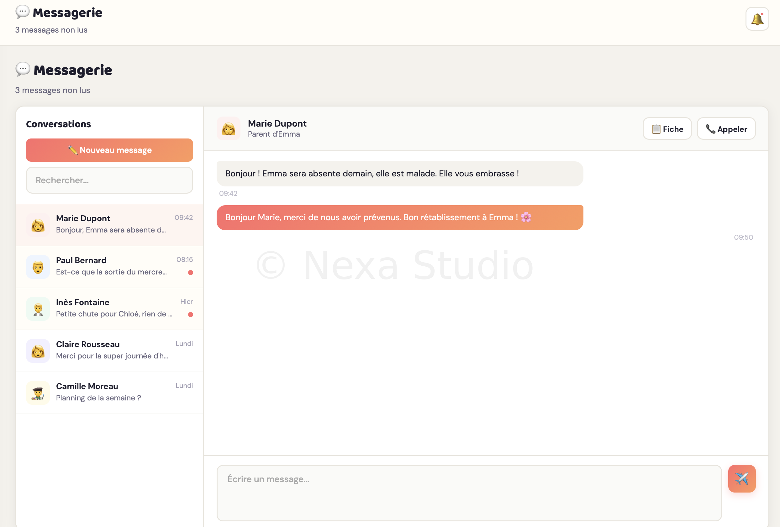 Messagerie interne